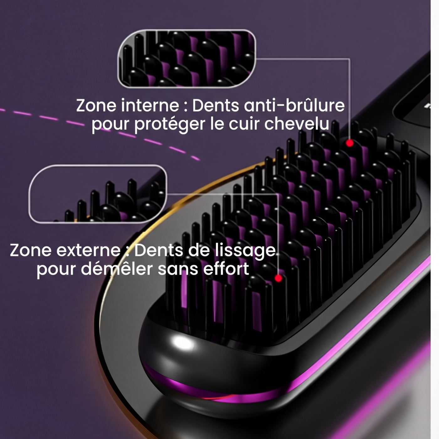 Brosse chauffante SilkBrush pour Cheveux Courts