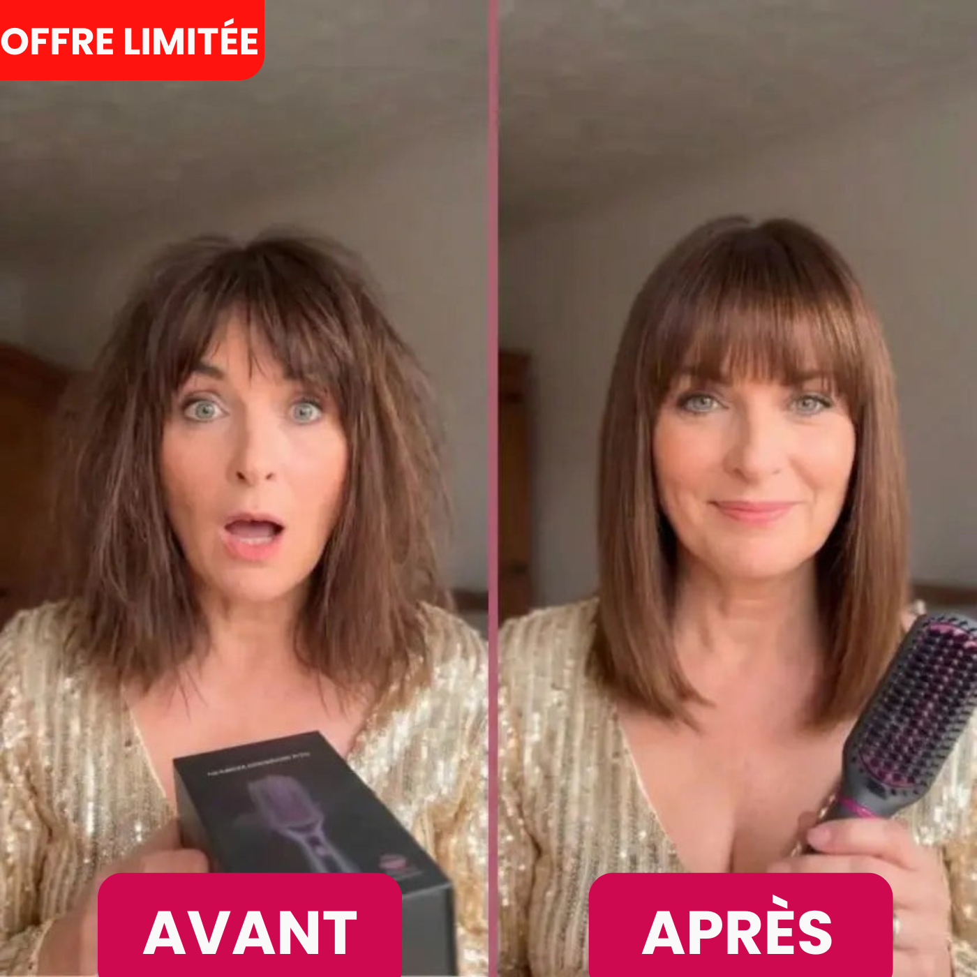 Brosse chauffante SilkBrush pour Cheveux Courts