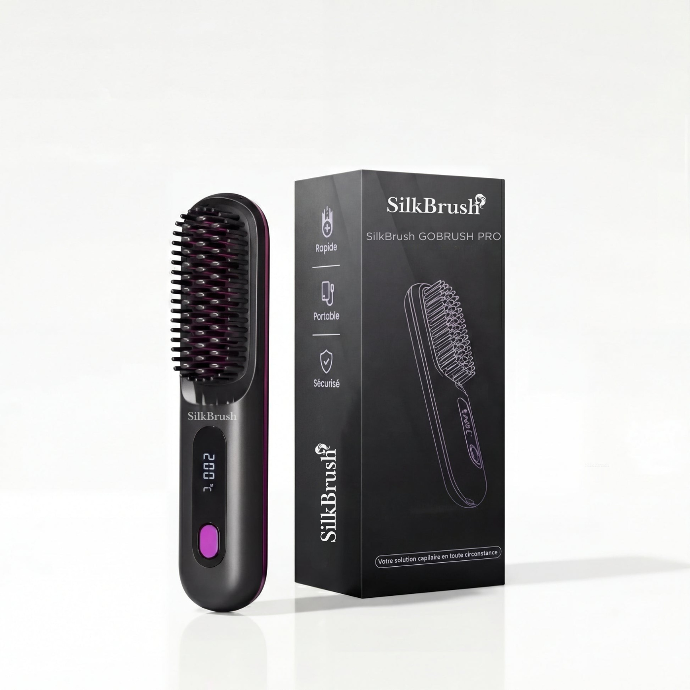 Brosse chauffante SilkBrush pour Cheveux Courts